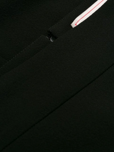 Shop Alexander Mcqueen Asymmetric Knitted Midi Skirt In Black