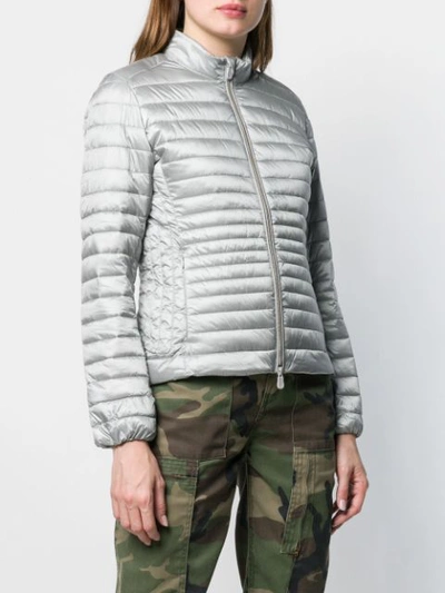 Save The Duck Puffer Zipped In Grey