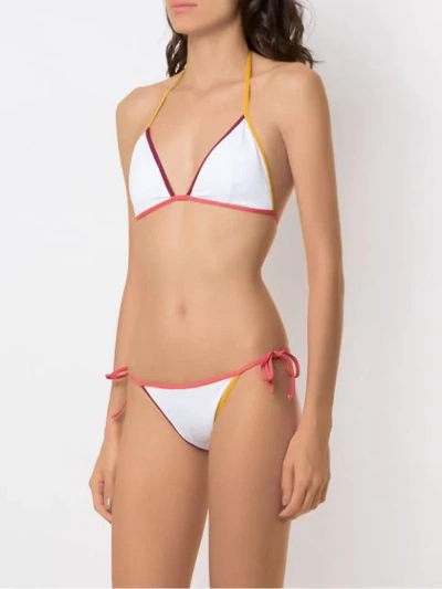 Shop Brigitte Triangle Bikini Set In Multicolour