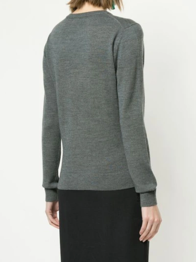 Shop Markus Lupfer Sequinned Sweater In Grey