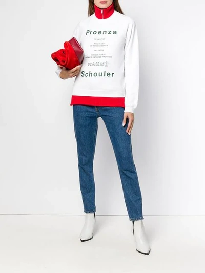 Shop Proenza Schouler Care Label Sweater In White