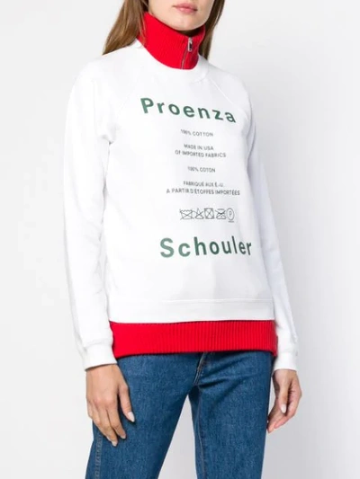 Shop Proenza Schouler Care Label Sweater In White