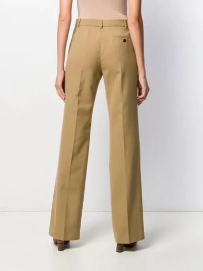 Shop Joseph Flared Tailored Trousers In Neutrals