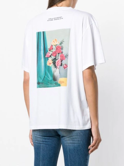 Stella Mccartney Printed Cotton T-shirt In White