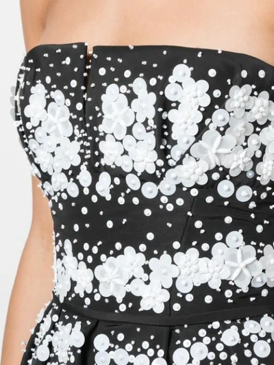 Shop Carolina Herrera Off-shoulder Sequinned Dress In Black