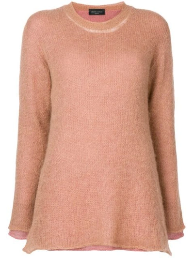 Shop Roberto Collina Oversized Knit Sweater - Pink