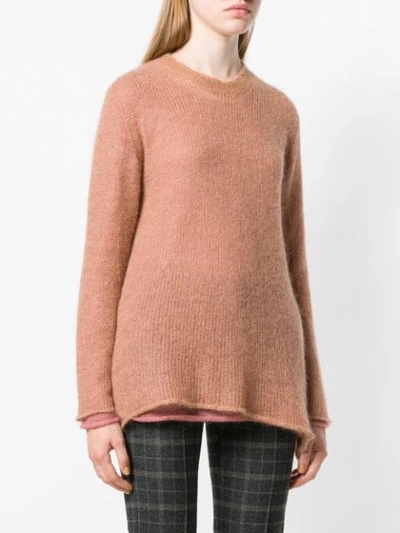 Shop Roberto Collina Oversized Knit Sweater - Pink