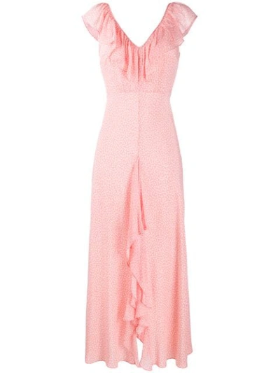 Shop Rixo London Antoinette Floral-print Dress In Pink