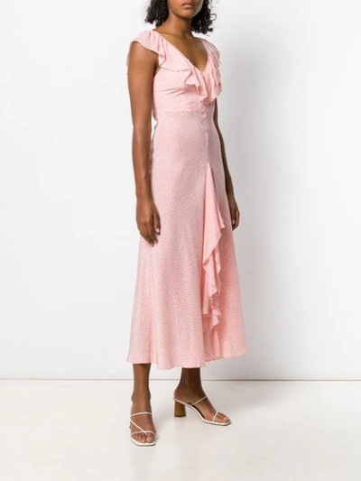 Shop Rixo London Antoinette Floral-print Dress In Pink
