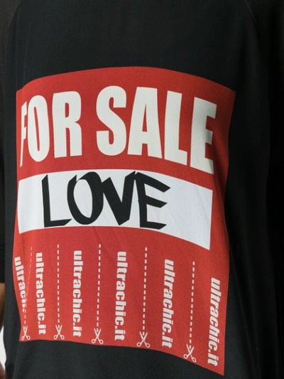 Shop Ultràchic For Sale Print Top In Love/black