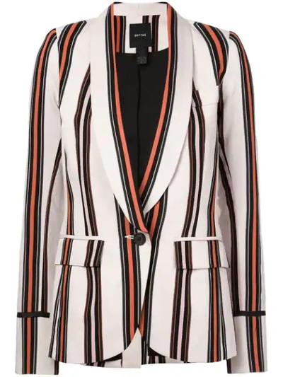 Shop Smythe Striped Blazer - Multicolour