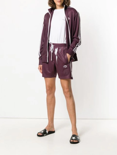 Shop Adidas Originals By Alexander Wang Zipped Track Jacket In Red