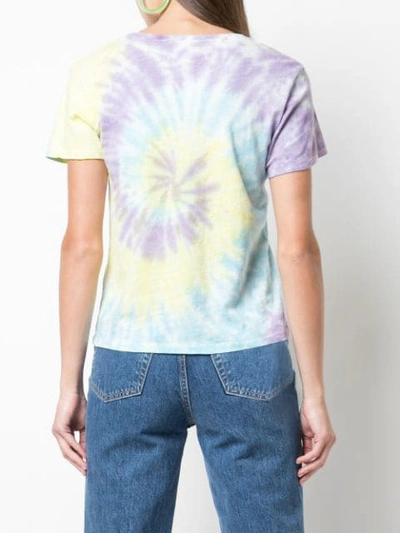Shop Re/done Tie-dye Print T-shirt In Purple