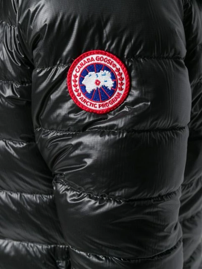Shop Canada Goose Hoodie Puffer Jacket - Black