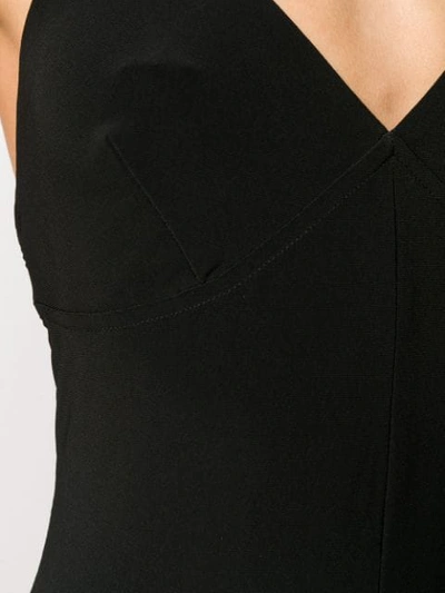 Shop Norma Kamali Backless Evening Dress In Black