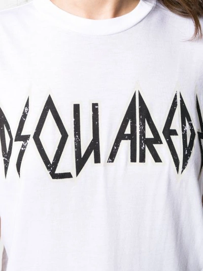 Shop Dsquared2 Logo Printed T-shirt In White