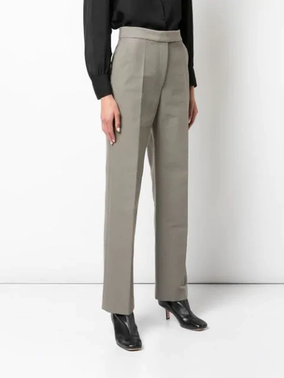 Shop Partow High-rise Trousers In Green