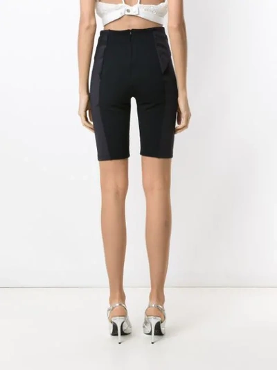 Shop Tufi Duek Panelled Shorts In Black