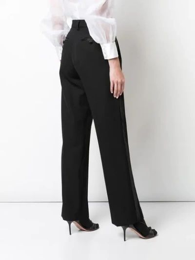 Shop Marc Jacobs Barathea Tailored Trousers In Black