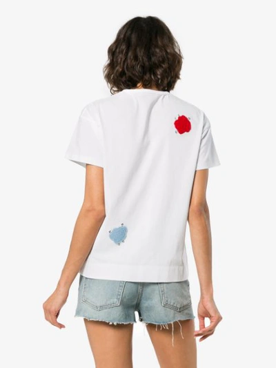 Shop Mira Mikati Wool Patch T-shirt - White