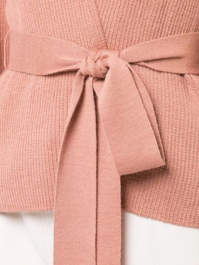 Shop Ulla Johnson Lyra Knitted Wrap Top In Pink