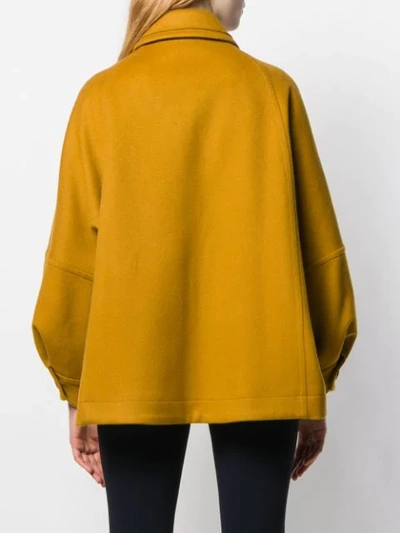 Shop Alberto Biani Buttoned Jacket In Yellow