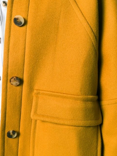 Shop Alberto Biani Buttoned Jacket In Yellow