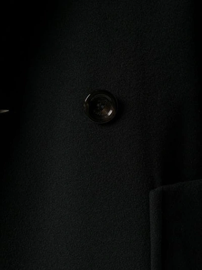 Shop Paltò Double Breasted Coat In Black