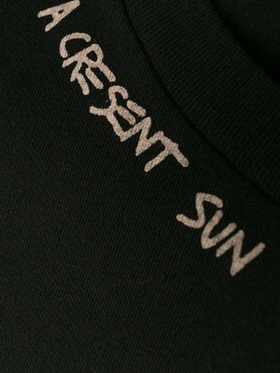 Shop Saint Laurent Slogan Detail T-shirt In Black