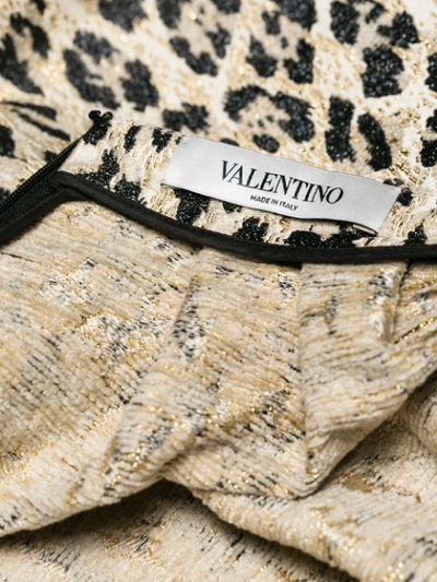 Shop Valentino Released Pleat Skirt - Brown