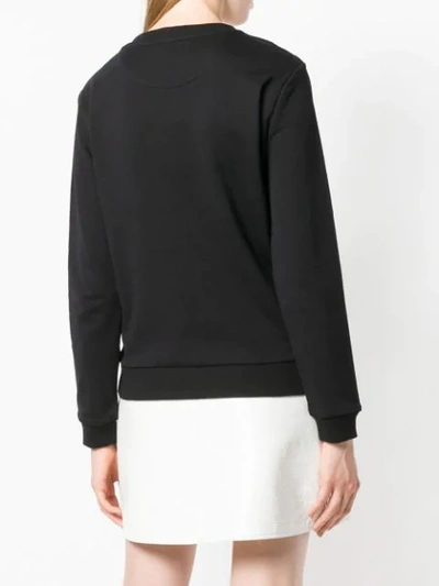 Shop Versus Safety Pin Slit Sweatshirt - Black