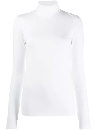 Shop Jil Sander Turtle Neck T-shirt In White