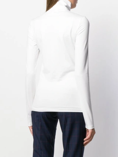 Shop Jil Sander Turtle Neck T-shirt In White