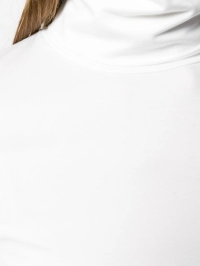 Shop Jil Sander Turtle Neck T-shirt In White