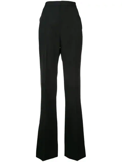 Shop Givenchy Wide Leg Tailored Trousers In Black