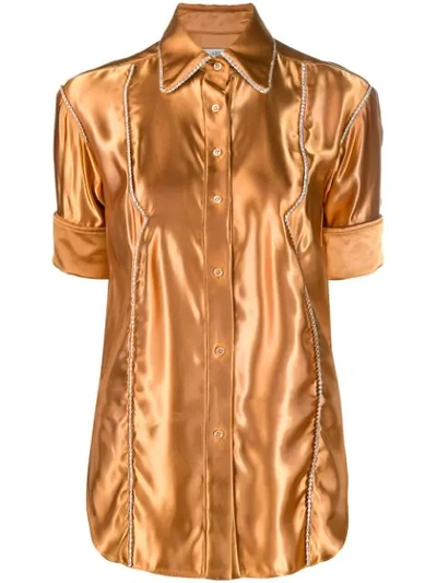 Shop Area Western Shirt In Gold