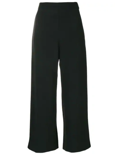Shop Genny Cropped Trousers - Black
