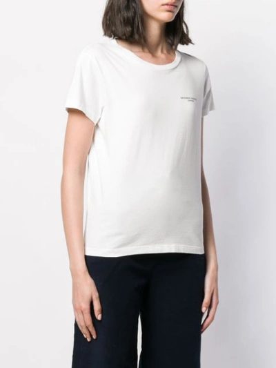 Shop Katharine Hamnett Roud Neck T-shirt In White