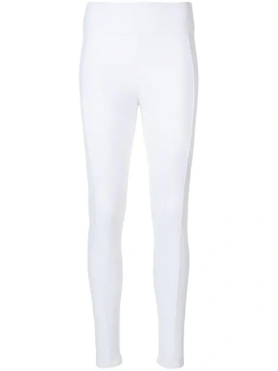 Shop Fendi Fitted Leggings In White