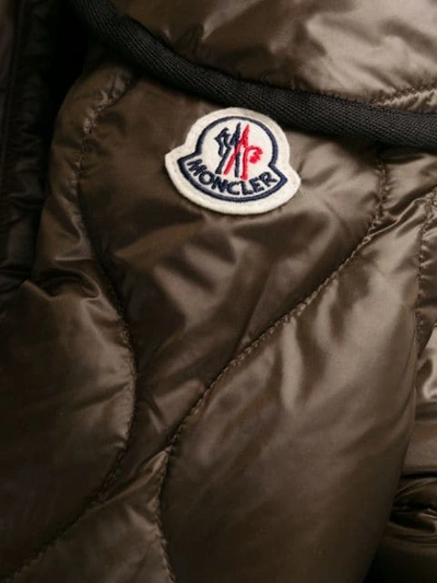 Shop Moncler Cauvery Puffer Jacket In Brown