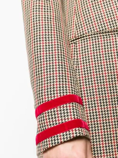 Shop Each X Other Houndstooth Check Blazer - Neutrals