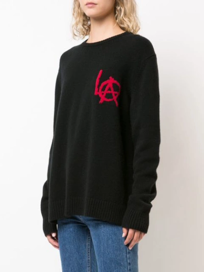 Shop Adaptation L.a Printed Jumper In Black