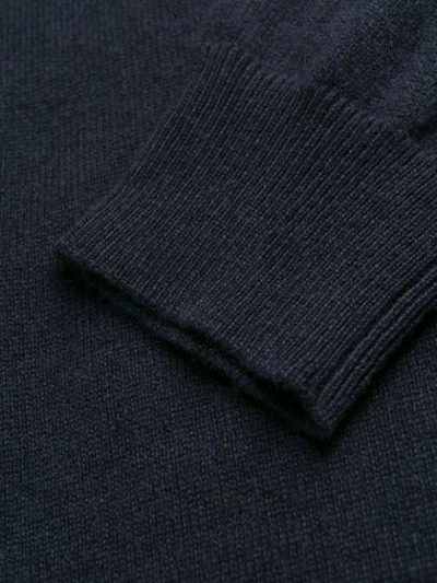 Shop Brunello Cucinelli Crew Neck Sweater In Co751 Navy