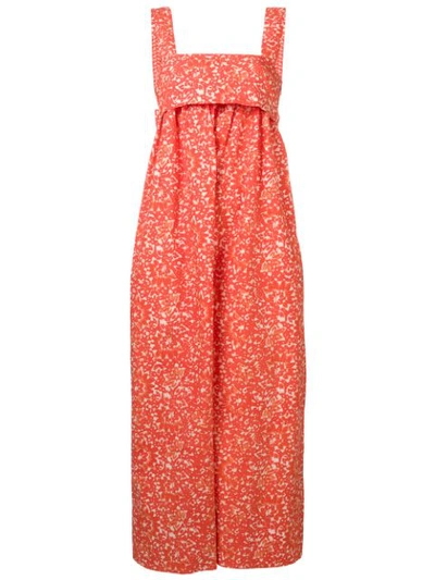 Shop Ulla Johnson Batik Sleeveless Maxi Dress In Orange