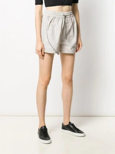 Shop A-cold-wall* Relaxed-fit Logo Track Shorts In Grey