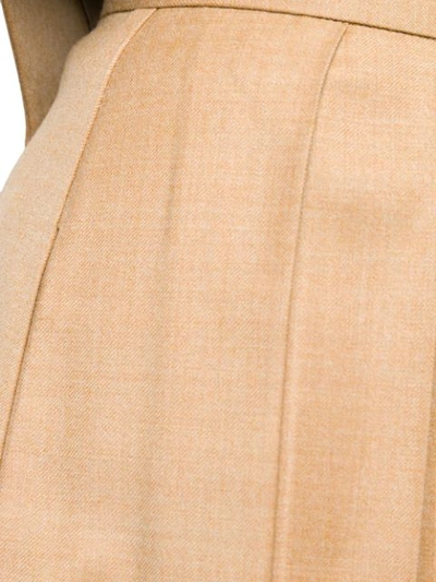 Shop Materiel Pleated Palazzo Pants In Neutrals