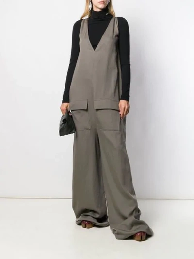 RICK OWENS WALRUS BODYBAG JUMPSUIT - 灰色