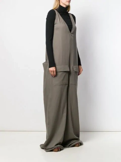 Shop Rick Owens 'walrus' Jumpsuit In Grey