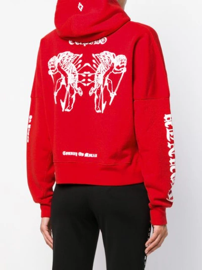 Shop Marcelo Burlon County Of Milan Cupido Tattoo Sweater In Red
