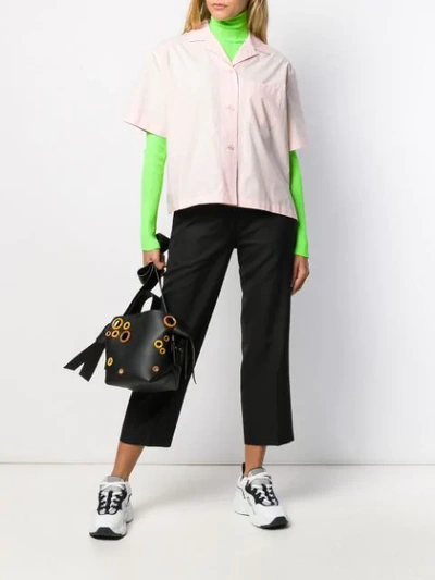 Shop Acne Studios Bowling Shirt In Pink